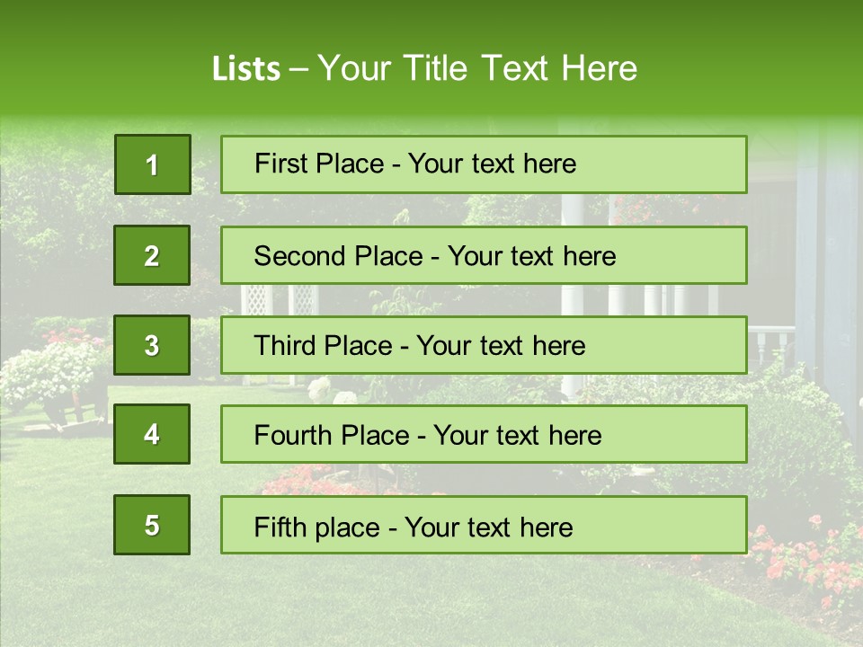 Garden Outside Planter PowerPoint Template