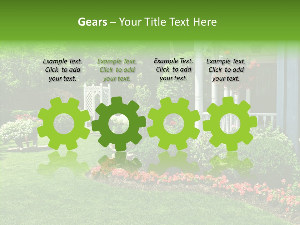 Garden Outside Planter PowerPoint Template