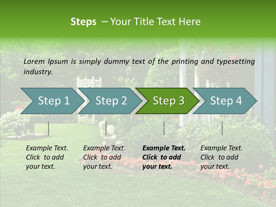 Garden Outside Planter PowerPoint Template