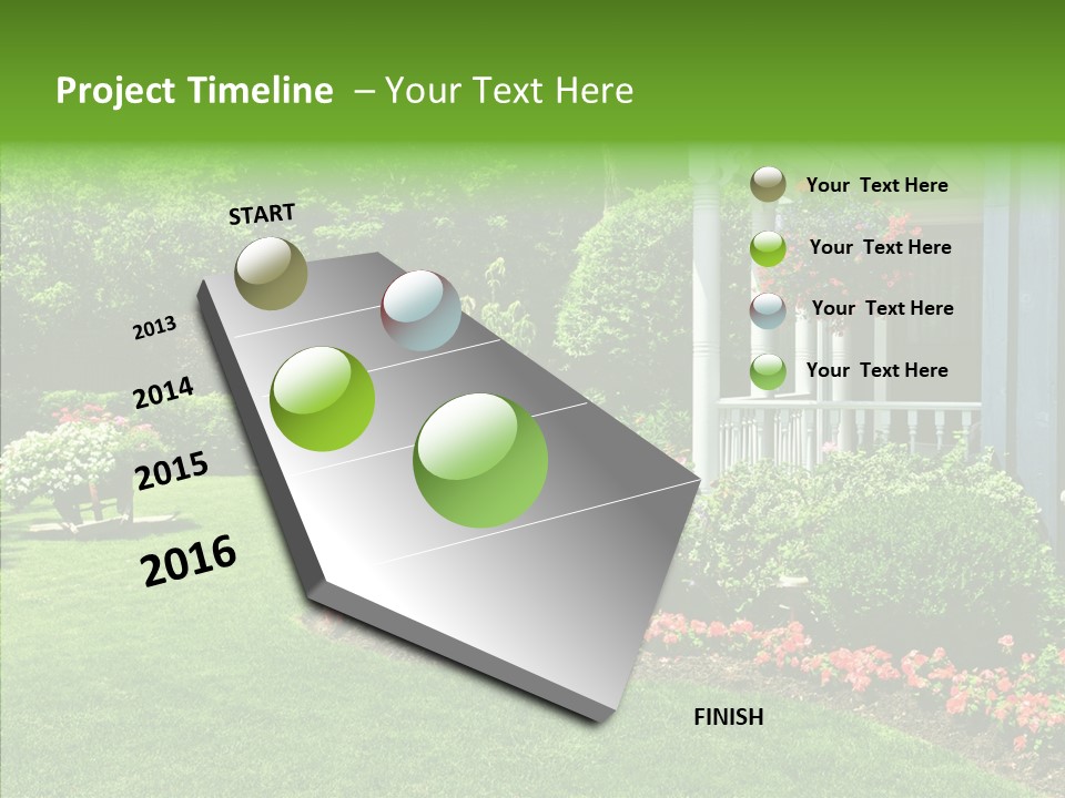 Garden Outside Planter PowerPoint Template