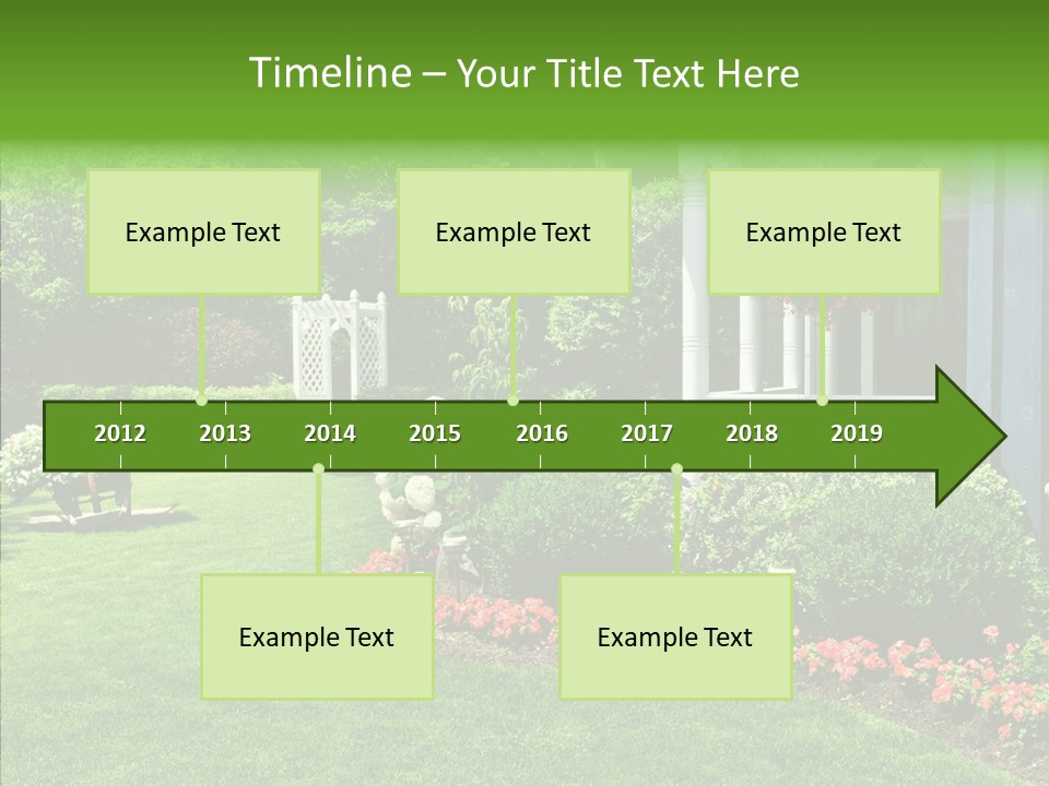 Garden Outside Planter PowerPoint Template