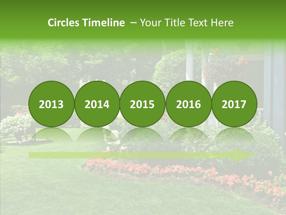 Garden Outside Planter PowerPoint Template