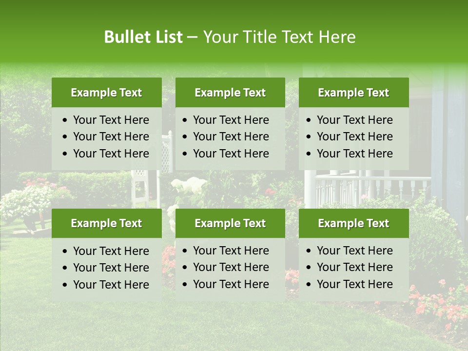 Garden Outside Planter PowerPoint Template