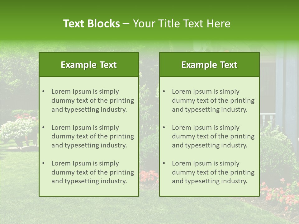 Garden Outside Planter PowerPoint Template