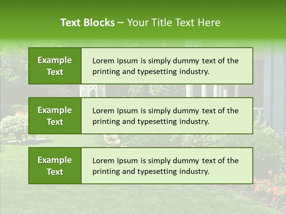 Garden Outside Planter PowerPoint Template