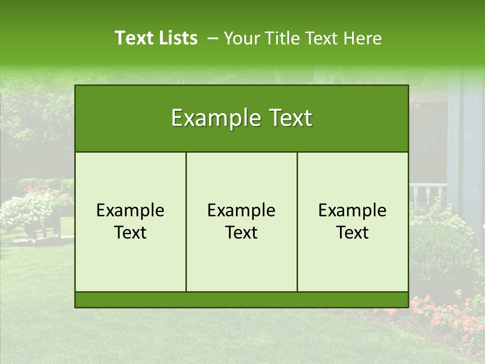 Garden Outside Planter PowerPoint Template
