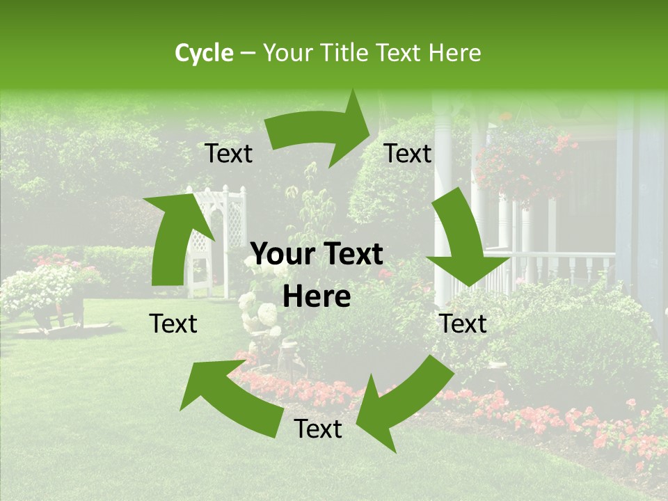 Garden Outside Planter PowerPoint Template