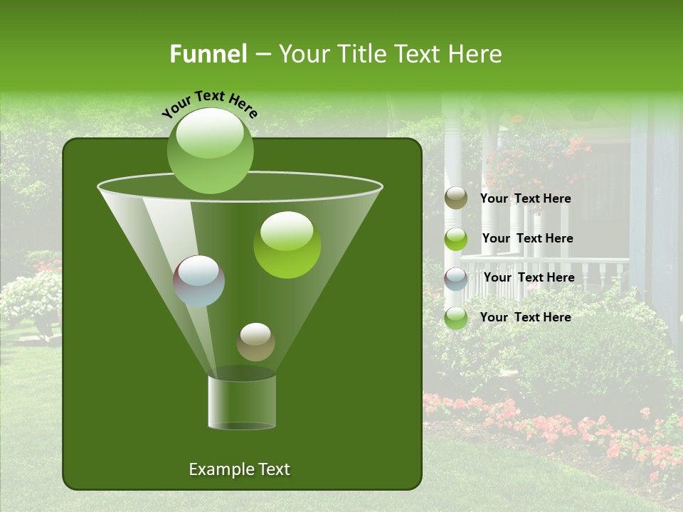 Garden Outside Planter PowerPoint Template