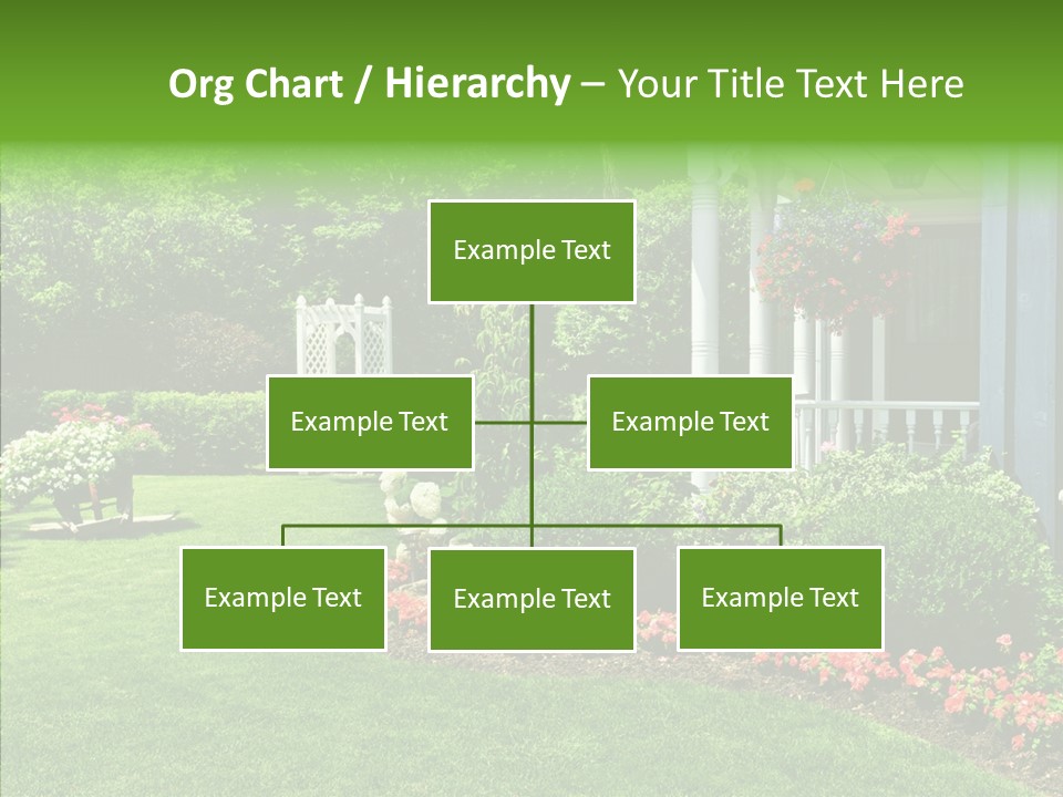 Garden Outside Planter PowerPoint Template