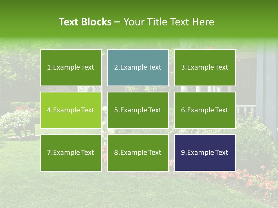 Garden Outside Planter PowerPoint Template