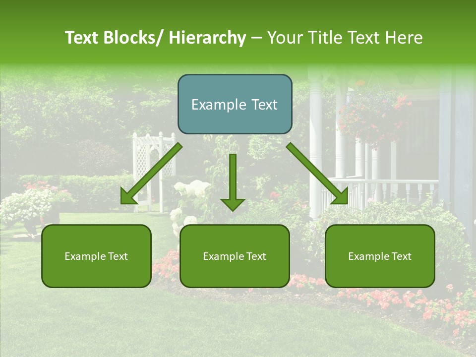 Garden Outside Planter PowerPoint Template