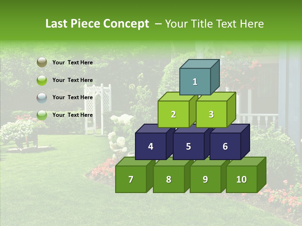 Garden Outside Planter PowerPoint Template