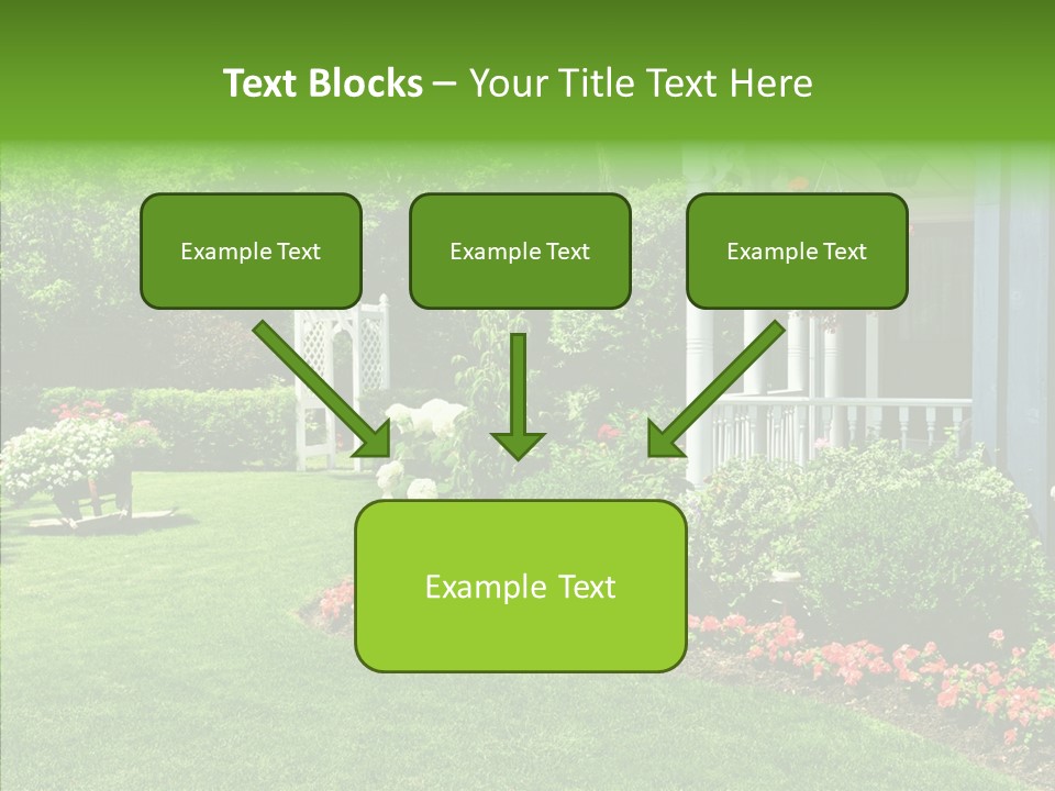 Garden Outside Planter PowerPoint Template