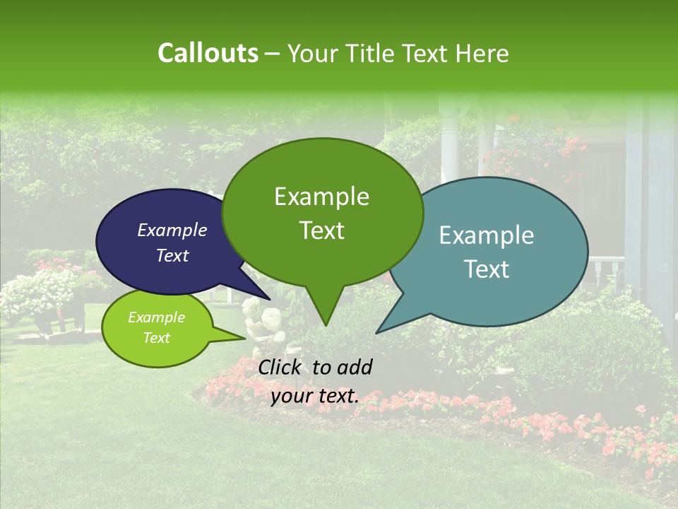 Garden Outside Planter PowerPoint Template