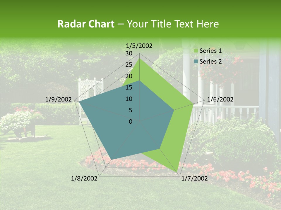 Garden Outside Planter PowerPoint Template