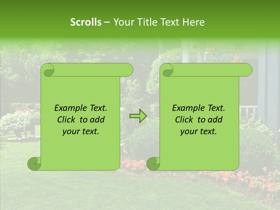Garden Outside Planter PowerPoint Template