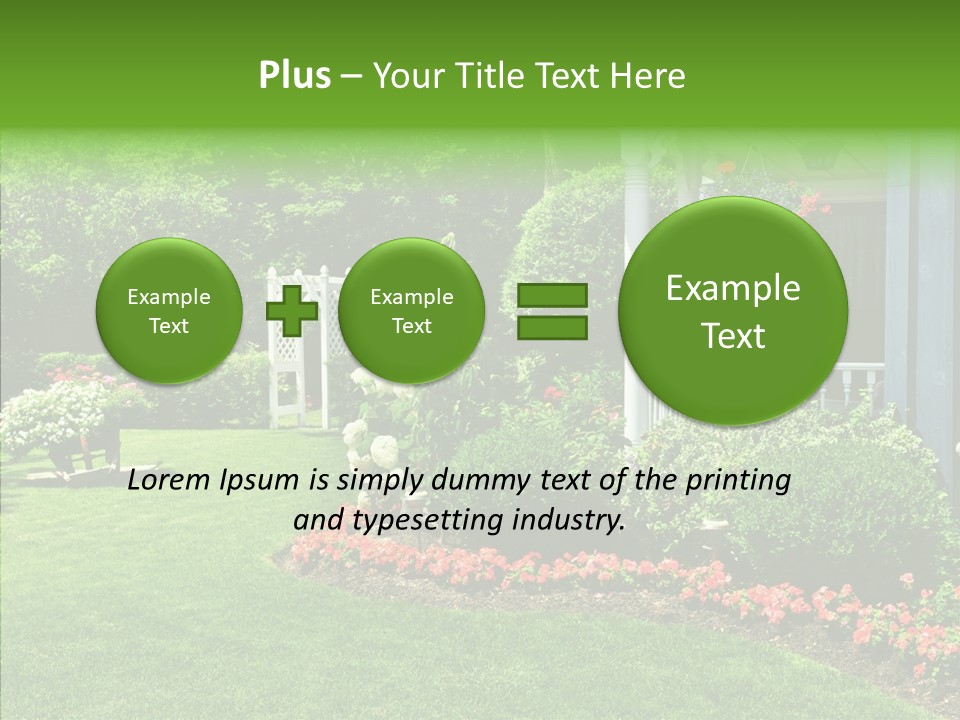 Garden Outside Planter PowerPoint Template