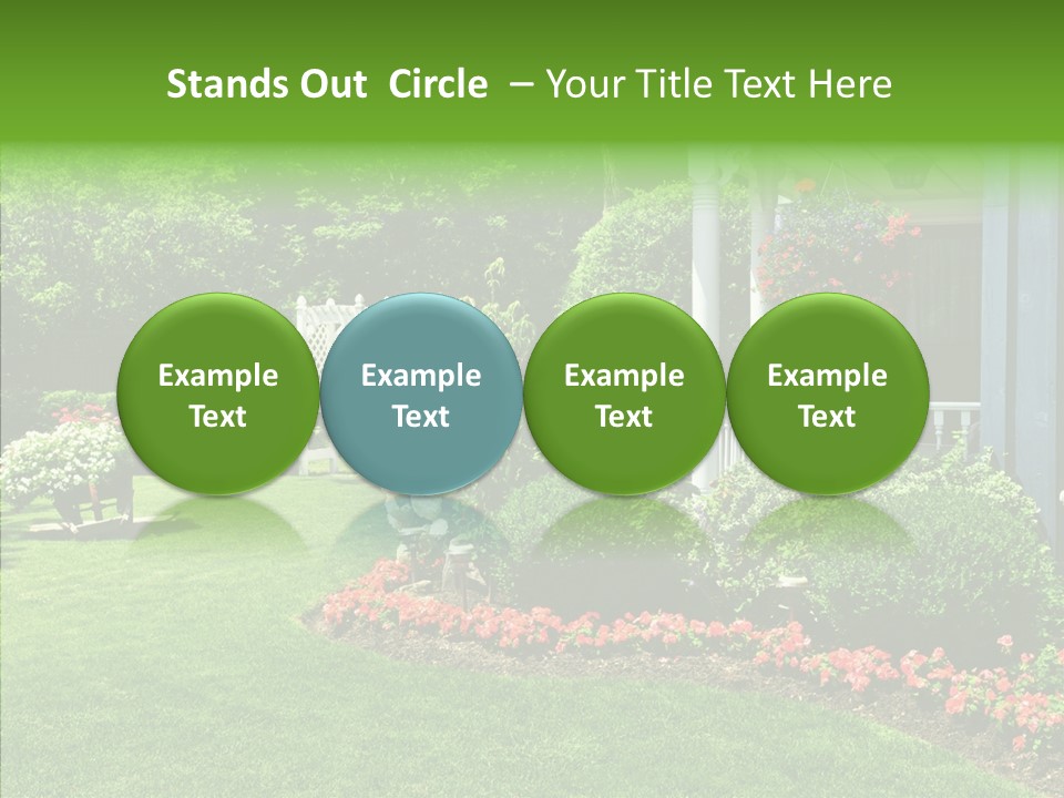 Garden Outside Planter PowerPoint Template