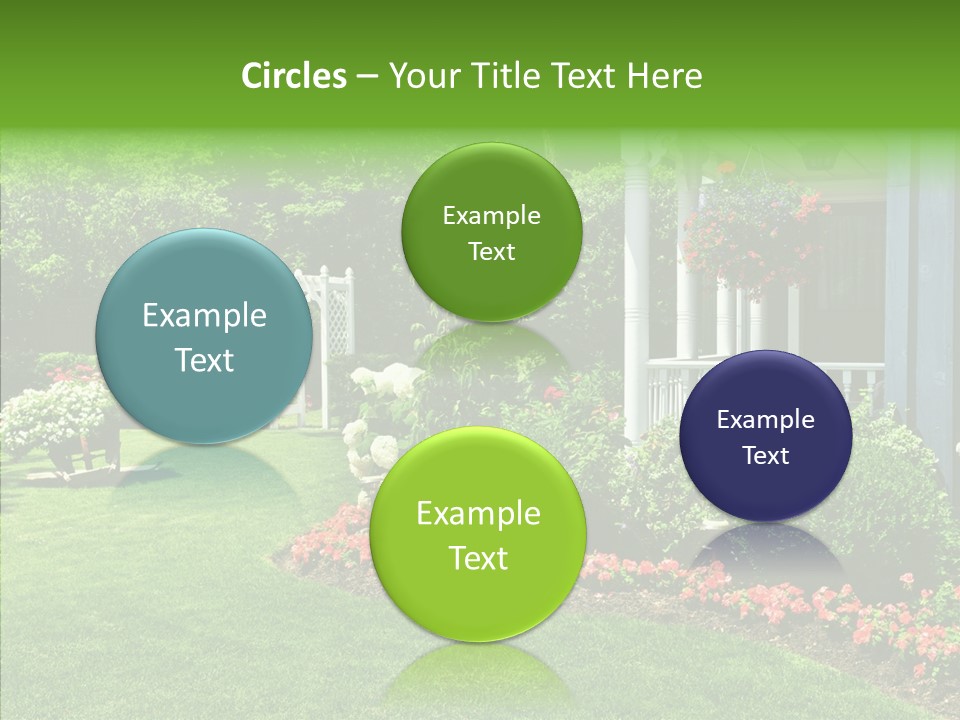 Garden Outside Planter PowerPoint Template