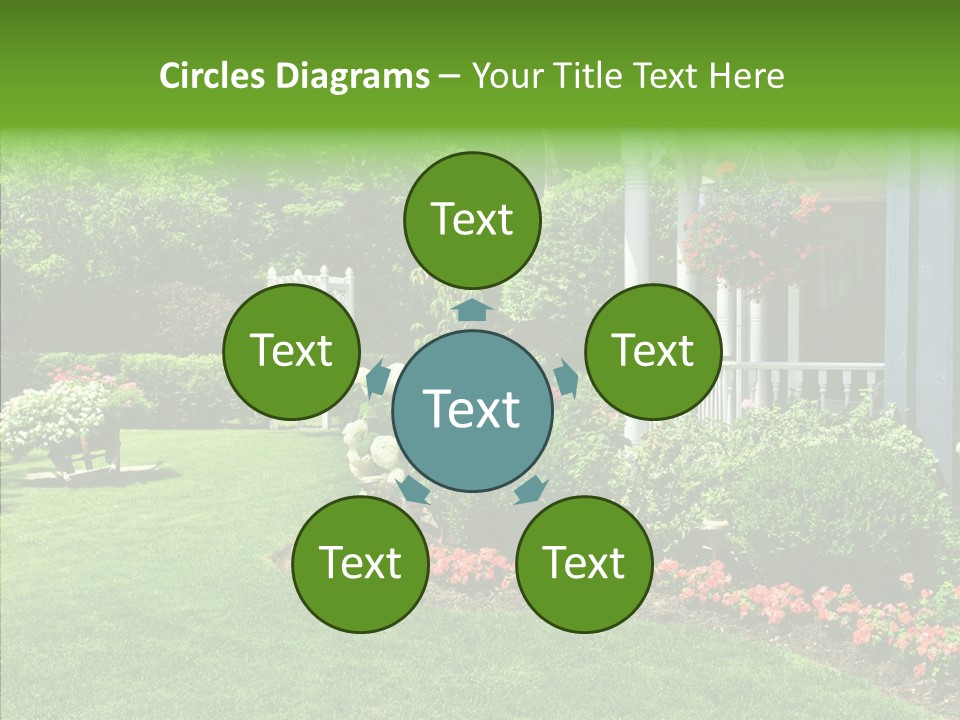 Garden Outside Planter PowerPoint Template