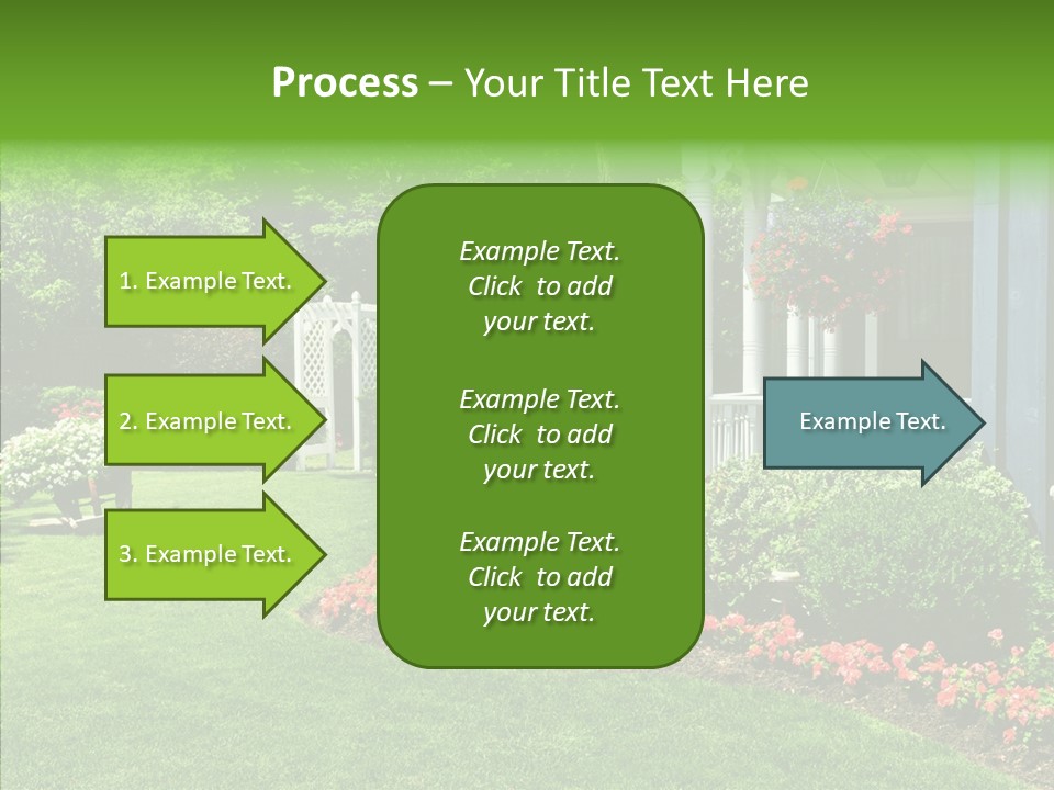 Garden Outside Planter PowerPoint Template