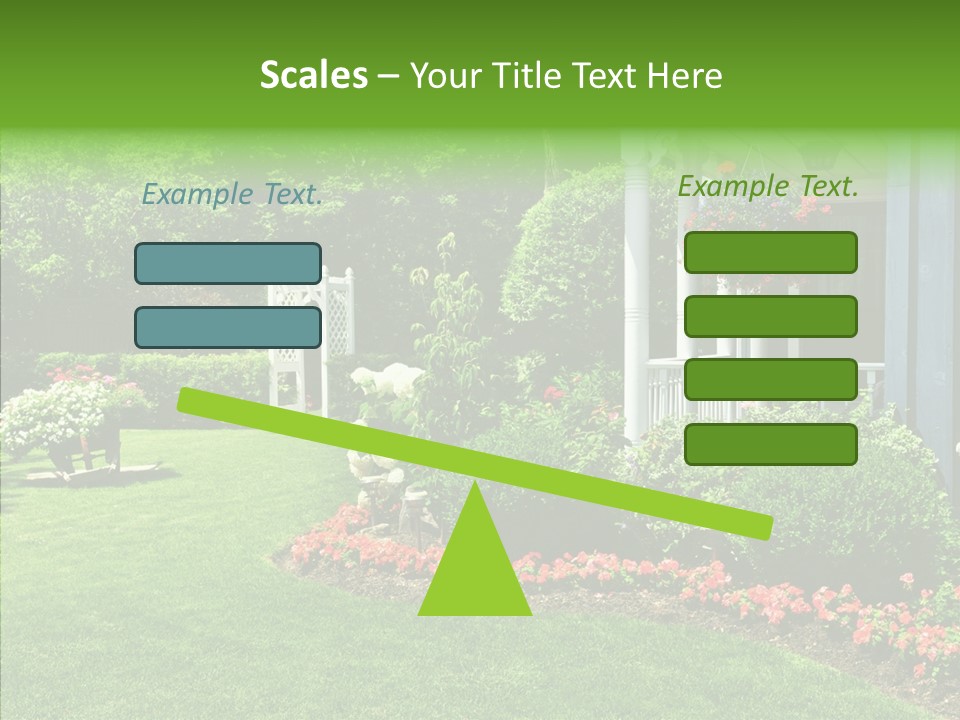 Garden Outside Planter PowerPoint Template