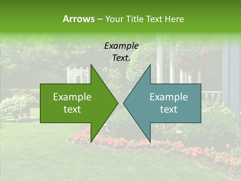 Garden Outside Planter PowerPoint Template