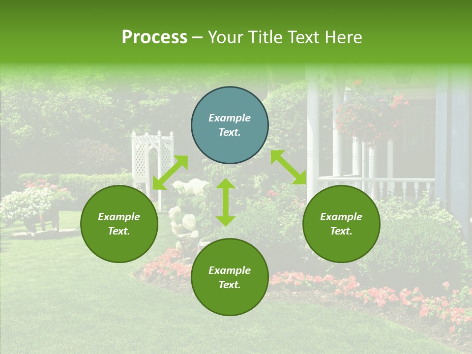 Garden Outside Planter PowerPoint Template