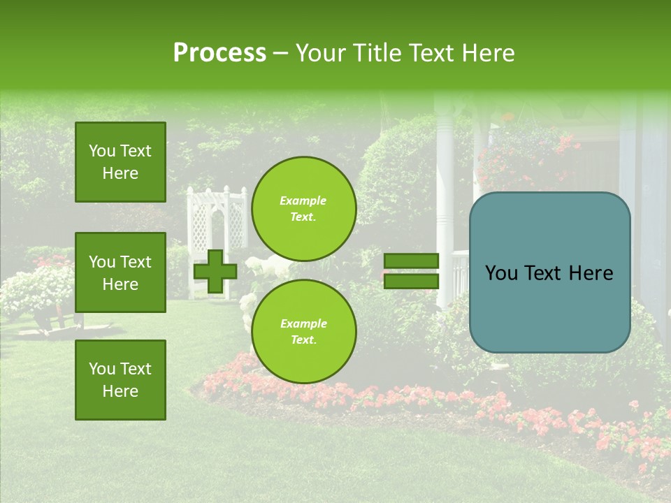 Garden Outside Planter PowerPoint Template