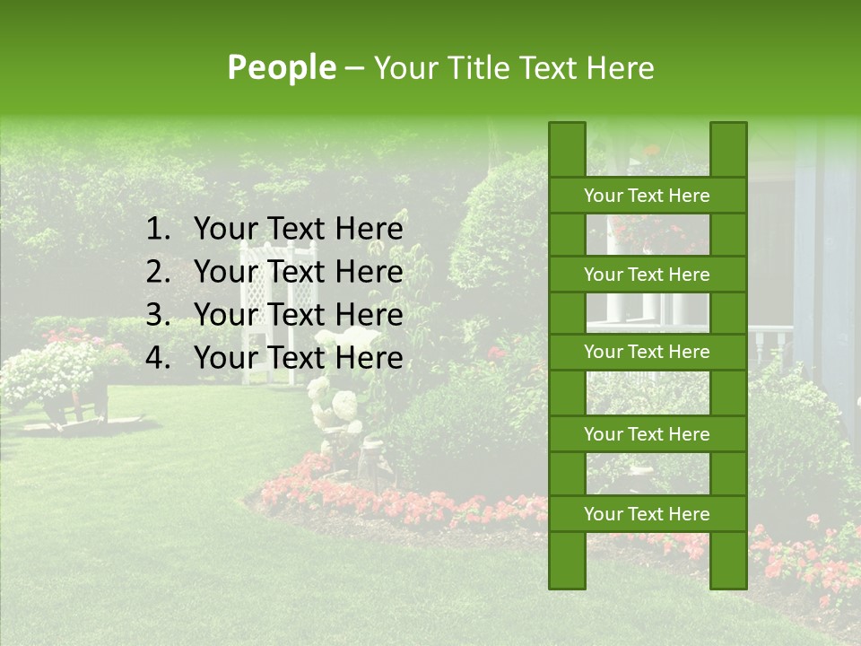 Garden Outside Planter PowerPoint Template