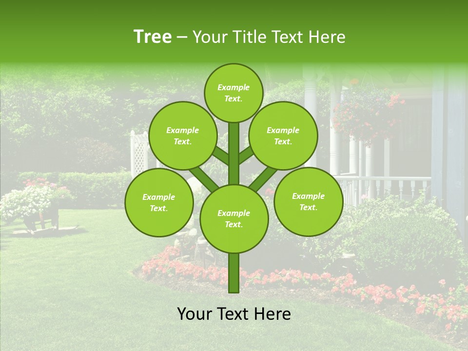 Garden Outside Planter PowerPoint Template
