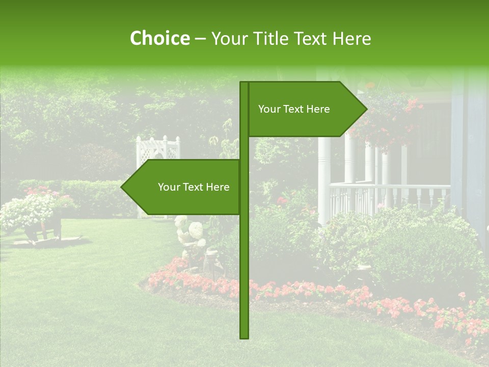 Garden Outside Planter PowerPoint Template