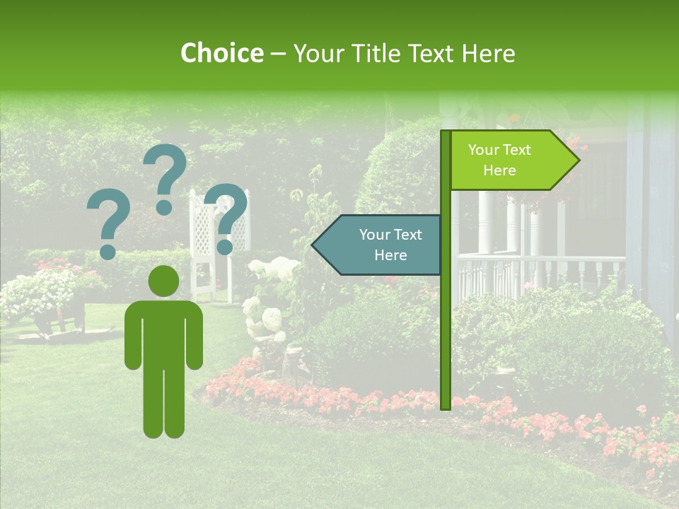 Garden Outside Planter PowerPoint Template