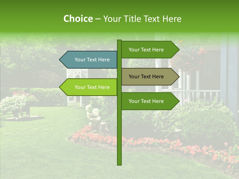 Garden Outside Planter PowerPoint Template