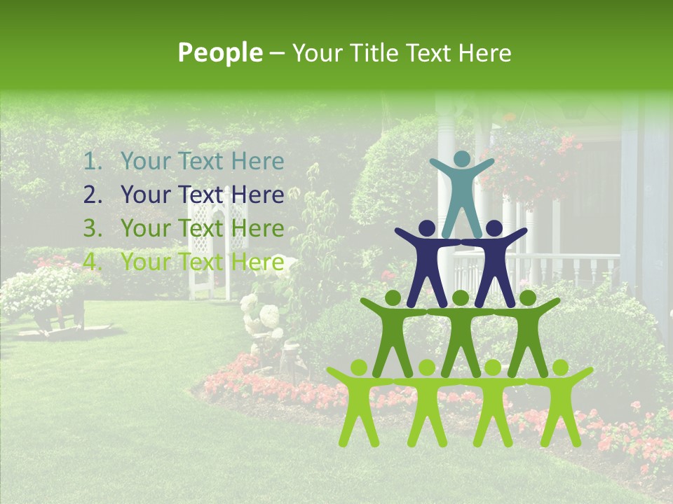 Garden Outside Planter PowerPoint Template