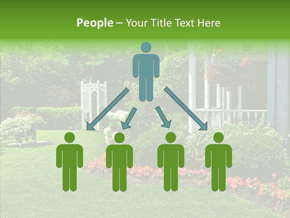 Garden Outside Planter PowerPoint Template