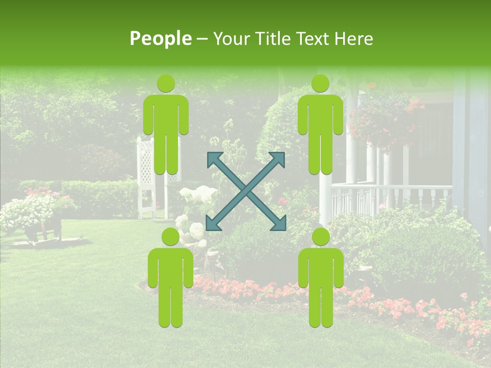 Garden Outside Planter PowerPoint Template