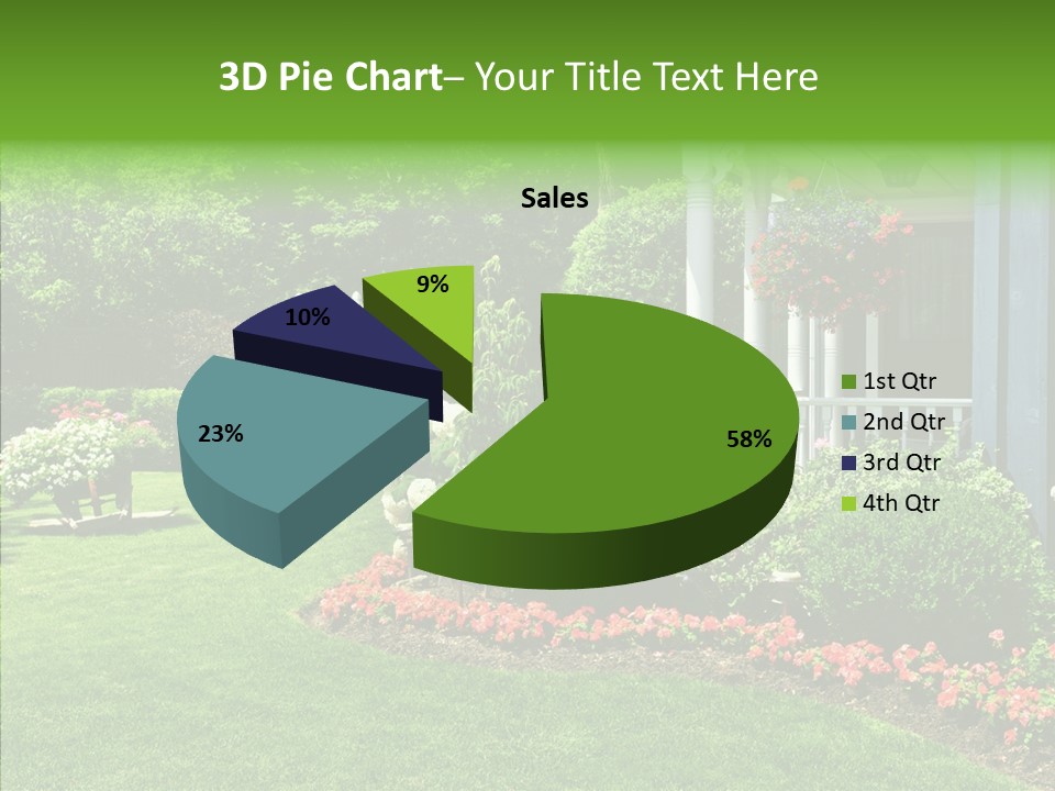 Garden Outside Planter PowerPoint Template