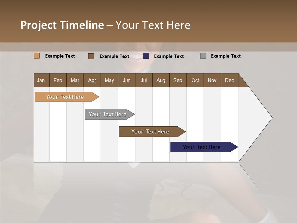 Ears Caucasian Brunette PowerPoint Template
