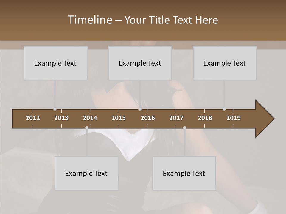 Ears Caucasian Brunette PowerPoint Template