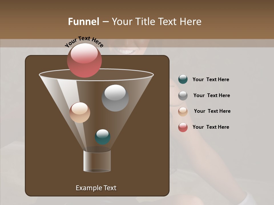 Ears Caucasian Brunette PowerPoint Template