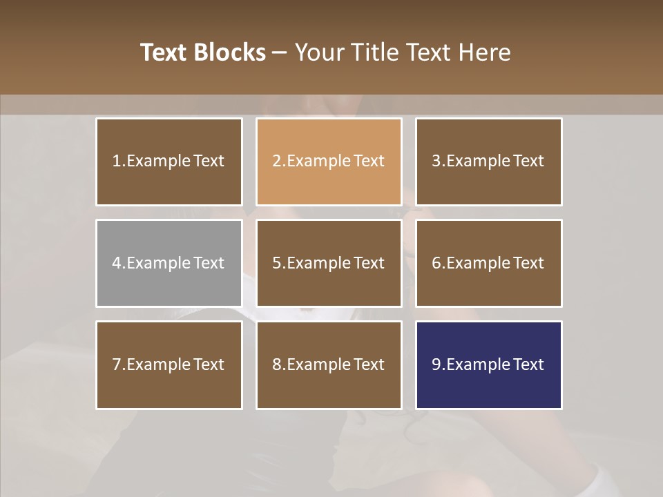 Ears Caucasian Brunette PowerPoint Template