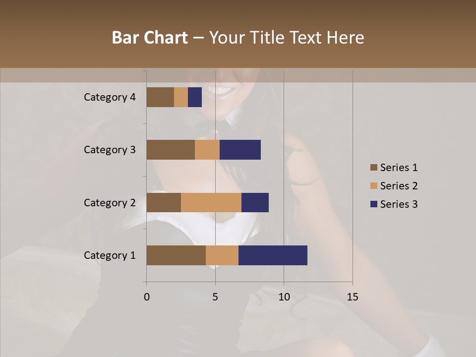 Ears Caucasian Brunette PowerPoint Template