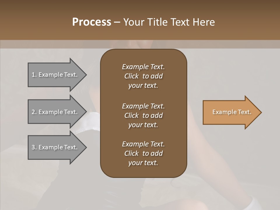 Ears Caucasian Brunette PowerPoint Template