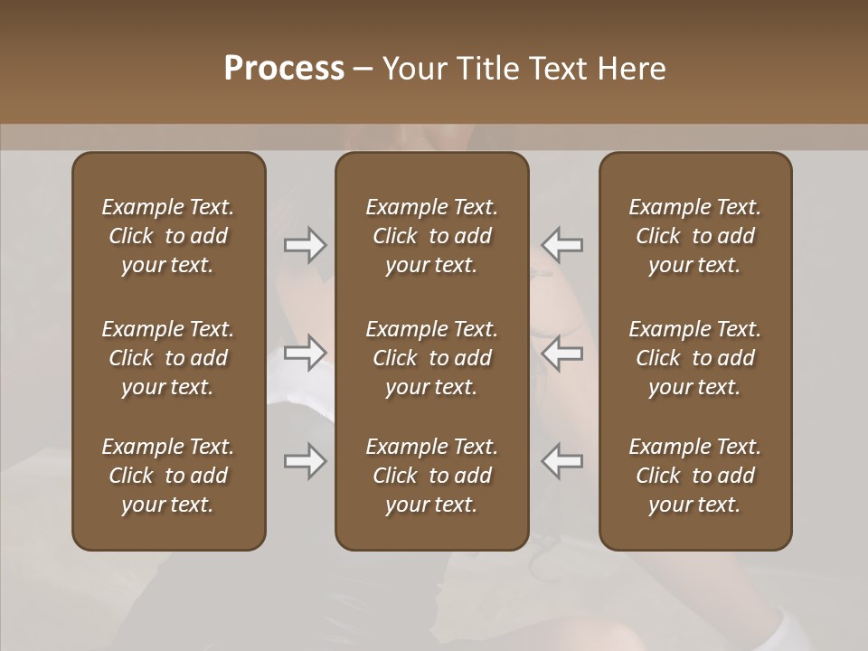 Ears Caucasian Brunette PowerPoint Template