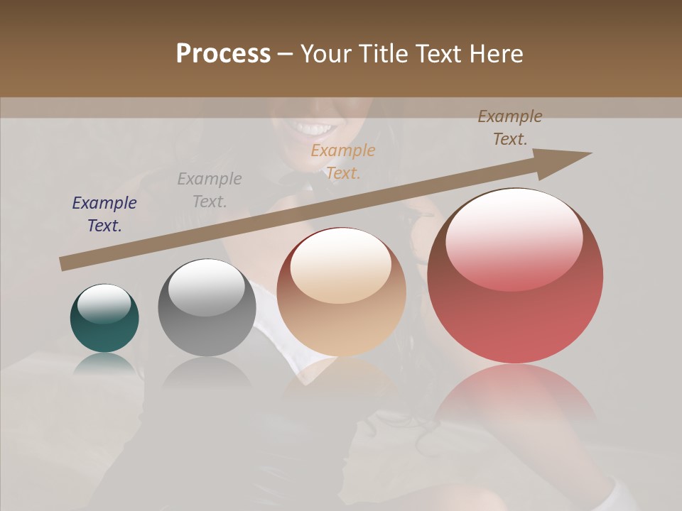 Ears Caucasian Brunette PowerPoint Template