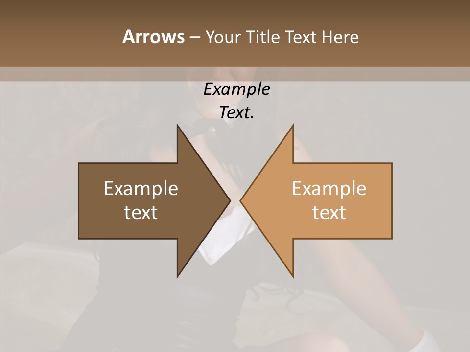 Ears Caucasian Brunette PowerPoint Template