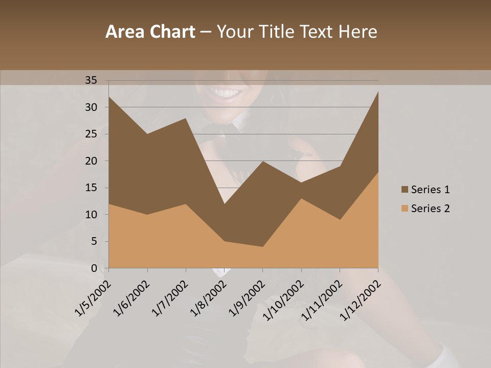 Ears Caucasian Brunette PowerPoint Template