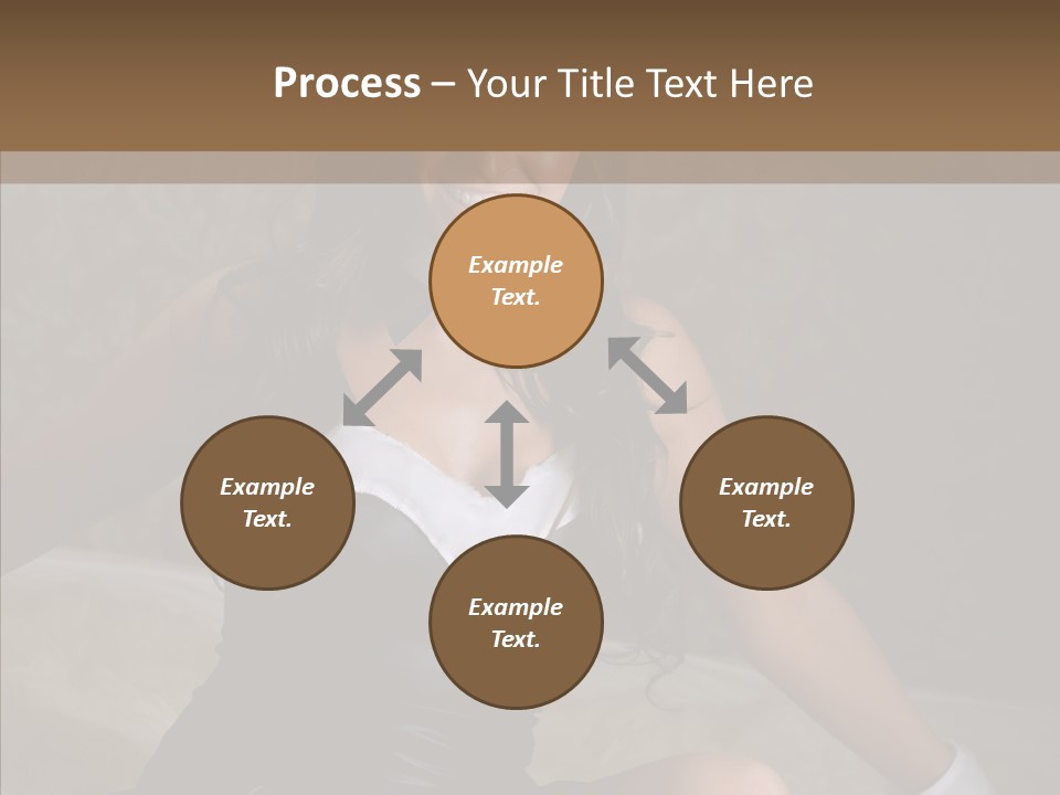 Ears Caucasian Brunette PowerPoint Template