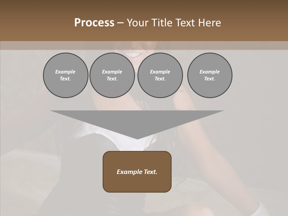 Ears Caucasian Brunette PowerPoint Template